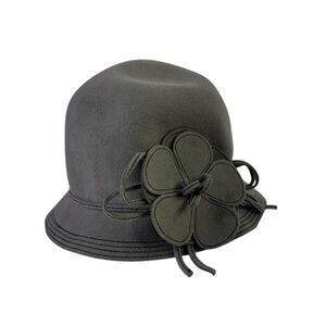 John Callanan floral Wool Hat in gray